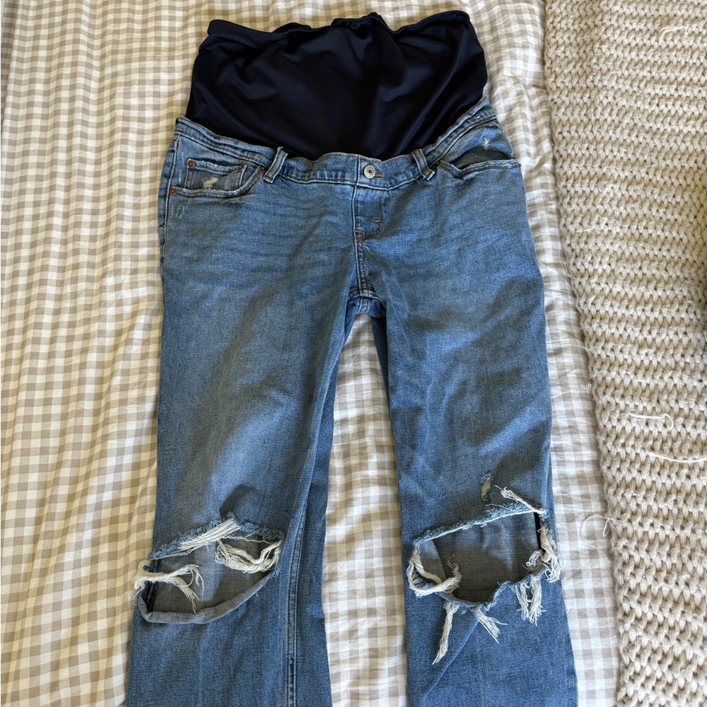 Blue Maternity Jeans